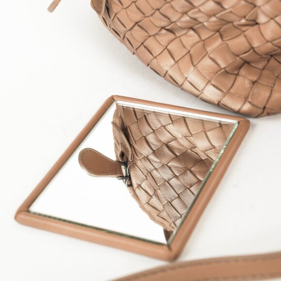 Bottega Veneta Light Brown Intrecciato Leather Box Bag - Picture 13 of 13